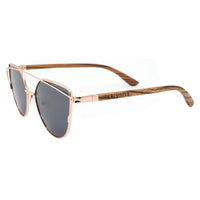 rose gold cat eye sunglasses polarized